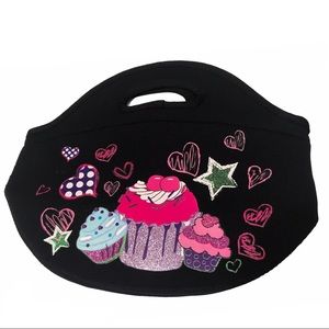 PENCIL BLACK PRINTED POUCH